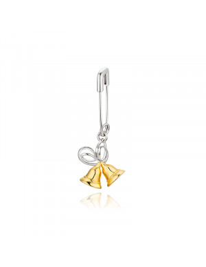 耳環•聖誕系列 The bell earrings 鈴鐺別針耳環 單只