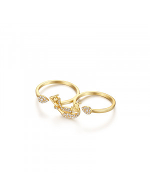 戒指•美人魚系列 Mermaid Double Fingers Ring 美人魚雙指戒指