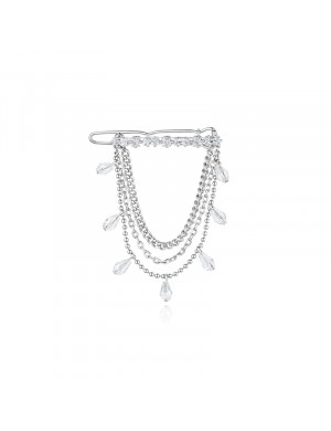 髮夾•Glam Ever X Akiiiko聯名系列 Zircon chain crystal hairpin 鋯石鏈條水晶髮夾