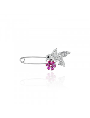 胸針•鳥語花香系列 Amour in the Garden Brooch花鳥回形針胸針