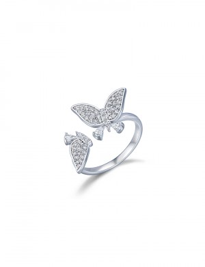 戒指• 蝴蝶系列Embracing Love Butterfly Ring 不對稱蝴蝶開口戒指