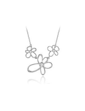 项链•白描花系列 White painted necklace 白描花项链