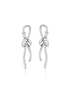 耳环•编织系列 Braided knot earrings 编织绳结耳环