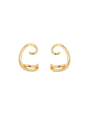 耳環• 質感金屬系列 I heard it Earrings曲線造型金屬耳環