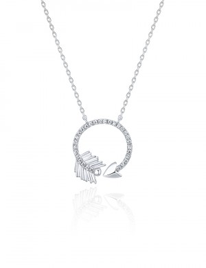 項鏈• 情人節系列 Love's All Around Necklace圓形丘比特項鏈