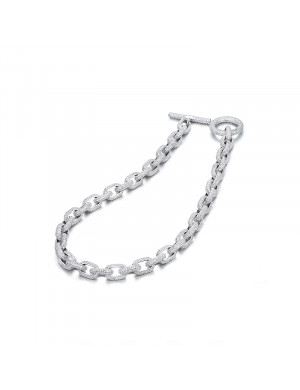項鏈•Glam Ever X Akiiiko聯名系列 Zircon chain Cuban necklace 鋯石鏈條古巴項鏈