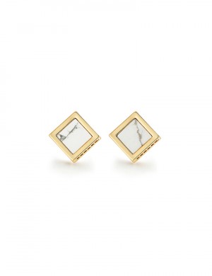 耳環• 鋯石大理石耳釘 Bling Marble earnail鋯石大理石耳釘