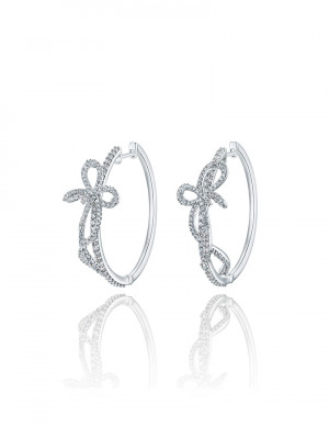 耳環• 蝴蝶結系列 Big Bow Knot Earrings 蝴蝶結大圈耳環