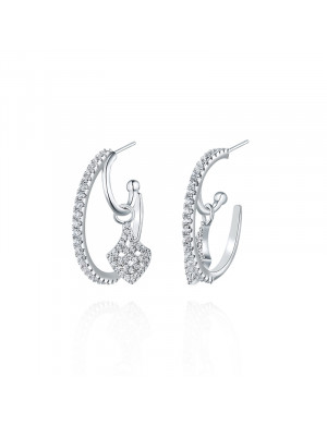 耳環•魚尾系列 Fish Tail Hoop Earring 大圈魚尾吊墜耳環