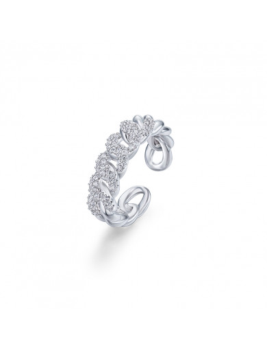 戒指•Glam Ever X Akiiiko聯名系列 Zircon chain ring 鋯石鎖鏈戒指