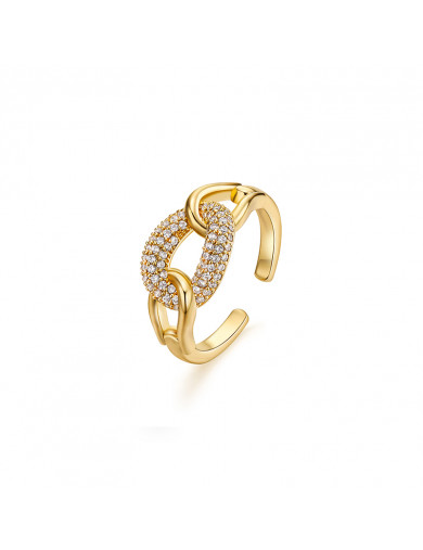 戒指•Glam Ever X Akiiiko聯名系列 Hollow zircon ring 鏤空鋯石環扣戒指