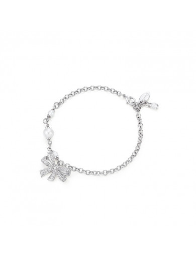 手鏈•Glam Ever X Akiiiko聯名系列 Bow pearl pendant bracelet 蝴蝶結珍珠吊墜手鏈
