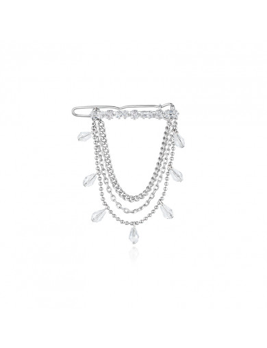 髮夾•Glam Ever X Akiiiko聯名系列 Zircon chain crystal hairpin 鋯石鏈條水晶髮夾