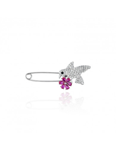 胸針•鳥語花香系列 Amour in the Garden Brooch花鳥回形針胸針