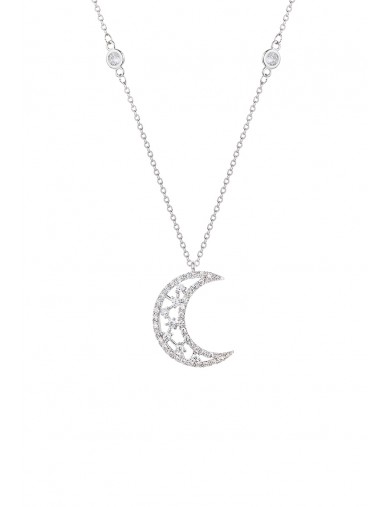 項鏈•魅力星月系列  Sparkling Moon Chain Necklace月亮項鏈