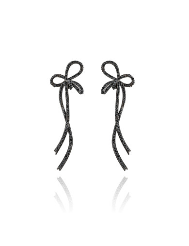 耳環• 蝴蝶結系列 Silky Bow Ribbon Earrings 絲帶蝴蝶結耳環 