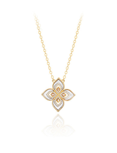 項鏈•貝母四葉草系列 Clover metal necklace  四葉草金屬項鏈