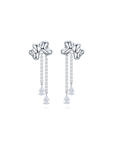 耳环•潋滟系列  Water ripple tassel earrings 水波纹流苏耳环