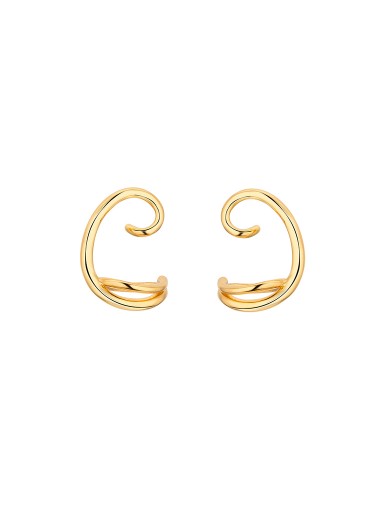 耳環• 質感金屬系列 I heard it Earrings曲線造型金屬耳環
