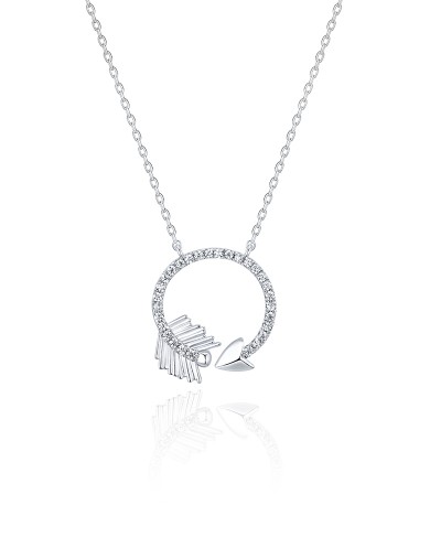 項鏈• 情人節系列 Love's All Around Necklace圓形丘比特項鏈