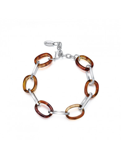 手鏈•Glam Ever X 陳燃聯名款樹脂系列 Amber metal bracelet 琥珀色金色手鏈