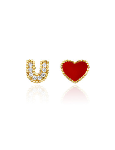 耳環• 情人節系列 I Love U Earstuds Love&U告白耳釘