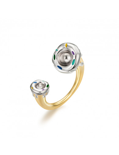 戒指•聖誕系列 Doughnut color drip glazed ring甜甜圈彩色滴釉戒指