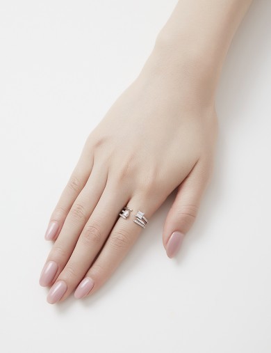 戒指• 靈動鋯石系列 Diamond Spirit Ring全鉆雙圈戒指