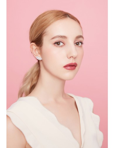 耳環• 時尚系列 Sisly Earrings扇形鋯石耳環