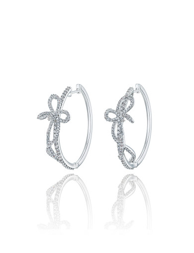 耳環• 蝴蝶結系列 Big Bow Knot Earrings 蝴蝶結大圈耳環