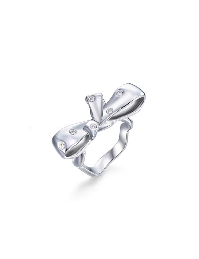 戒指•丝带蝴蝶结系列 Bow open ring 蝴蝶结开口戒指
