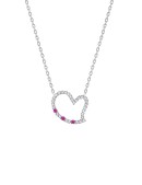 項鏈• 臻愛之心系列 Shape Of My Heart Necklace鏤空鋯石愛心項鏈