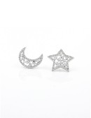 耳環•魅力星月系列 Stella Earrings 星月鑽石耳釘