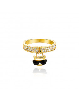 戒指•Glam Ever X 伍嘉成聯名貓樂系列 Cat ring zircon ring 貓咪環形鋯石戒指