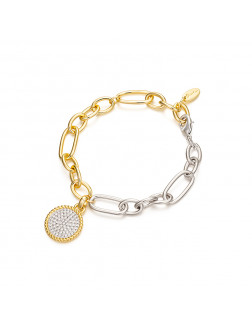 手鏈•Glam Ever X陳燃聯名鋯石系列 Chain pendant disc bracelet 鏈條吊墜圓盤手鏈