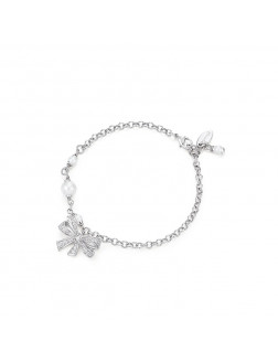 手鏈•Glam Ever X Akiiiko聯名系列 Bow pearl pendant bracelet 蝴蝶結珍珠吊墜手鏈