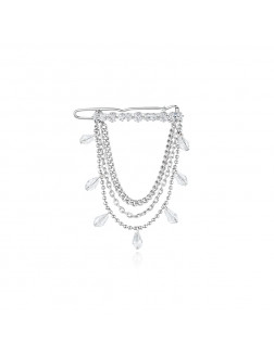 髮夾•Glam Ever X Akiiiko聯名系列 Zircon chain crystal hairpin 鋯石鏈條水晶髮夾