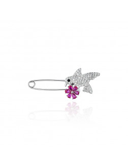 胸針•鳥語花香系列 Amour in the Garden Brooch花鳥回形針胸針