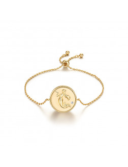 手鏈•美人魚系列 Mermaid Engravement Bracelet 浮雕美人魚伸縮手鏈