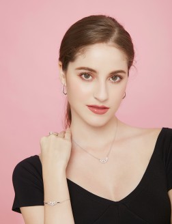 項鏈• 鋯石珍珠系列 Dazzling Diamond triple Pearls Necklace三顆珍珠鋯石項鏈
