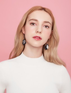 耳環• 幾何形皮毛金屬系列 Up to you Earrings 皮毛金屬多邊形耳環