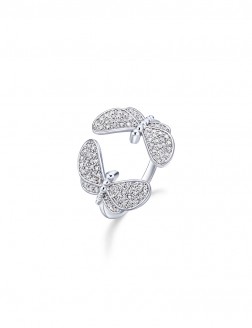 戒指• 蝴蝶系列 In Pairs Butterfly Ring蝴蝶環抱開口戒指