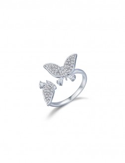 戒指• 蝴蝶系列Embracing Love Butterfly Ring 不對稱蝴蝶開口戒指