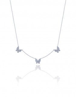 項鏈• 蝴蝶系列 Triple Butterflies Necklace三隻蝴蝶項鏈