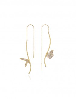 耳環• 蝴蝶系列 Butterfly in the air Earrings不對稱蝴蝶耳線