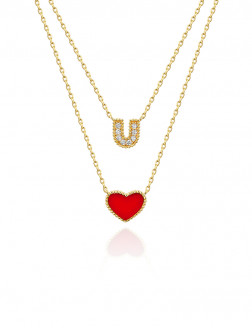 項鏈• 情人節系列 I Love U Necklace Love&U告白項鏈