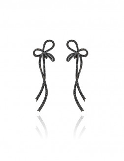 耳環• 蝴蝶結系列 Silky Bow Ribbon Earrings 絲帶蝴蝶結耳環 