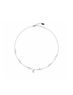 项链•月亮系列 Moon imitation pearl necklace 月亮仿珍珠项链