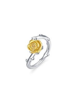 戒指•玫瑰系列 Gold rose ring 金色玫瑰戒指