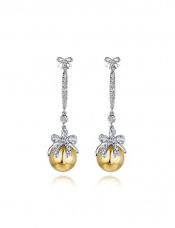 耳環• 聖誕系列 Christmas Ball Earrings圓形禮盒耳環